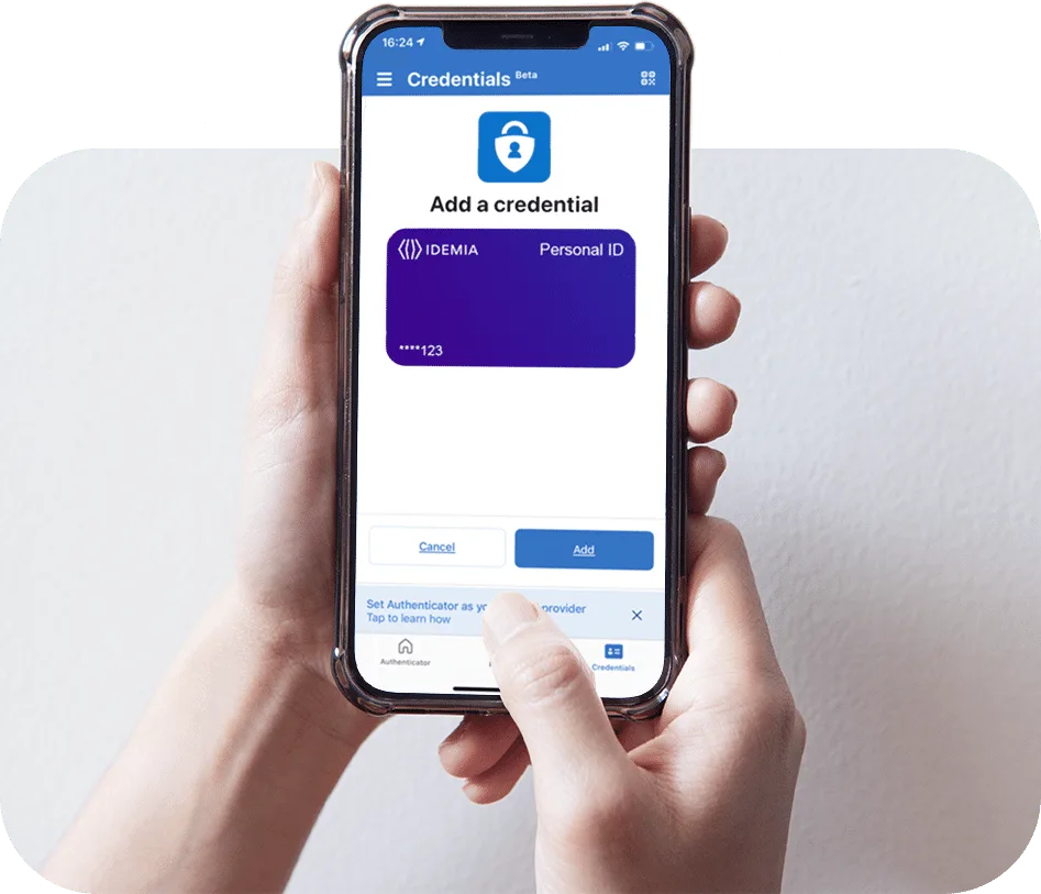 Every provider starts with verified credentials
